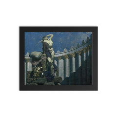 Dido at the Stake by Alexander Rothaug framed print on a plain backdrop in size 8"x10".