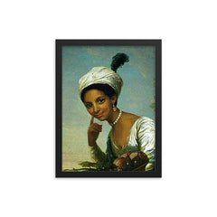 Dido Elizabeth Belle framed print on a plain backdrop in size 12"x16".