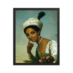 Dido Elizabeth Belle framed print on a plain backdrop in size 16"x20".