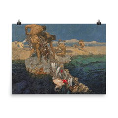 Die Fruchte des Meeres by Alexander Rothaug poster on a plain backdrop in size 8"x10".