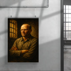 Dietrich Bonhoeffer in prison cell resolve poster 4