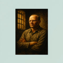 Dietrich Bonhoeffer in prison cell resolve poster 8
