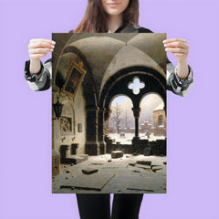 Dilapidated Chapel by Carl Hasenpflug, 1845 poster 3