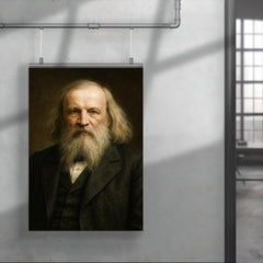 Dimitri Mendeleev portrait poster 4