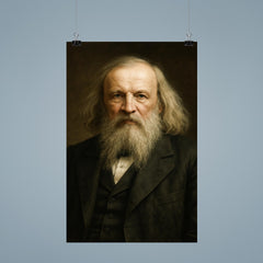 Dimitri Mendeleev portrait poster 9