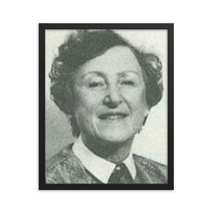 Dinora Pines framed print on a plain backdrop in size 16"x20".