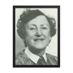 Dinora Pines framed print on a plain backdrop in size 18"x24".