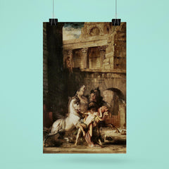 Diomedes Devoured by His Horses by Gustave Moreau, 1865 poster 6
