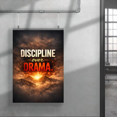 Discipline over drama poster 4