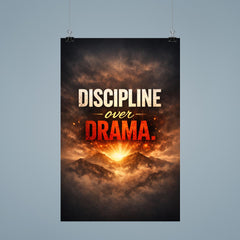 Discipline over drama poster 9
