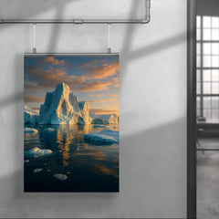 Disko Bay Icebergs Greenland poster 4