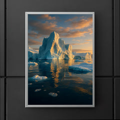 Disko Bay Icebergs Greenland poster 5