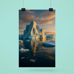 Disko Bay Icebergs Greenland poster 6