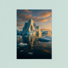 Disko Bay Icebergs Greenland poster 8