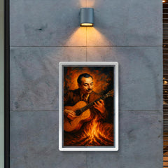 Django Reinhardt gypsy firelight guitar poster 2