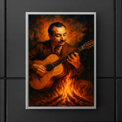 Django Reinhardt gypsy firelight guitar poster 5
