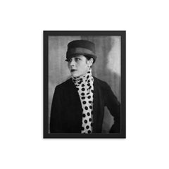 Djuna Barnes framed print on a plain backdrop in size 12"x16".