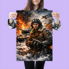 Dmitry Lavrinenko tank ace in burning snow poster 3
