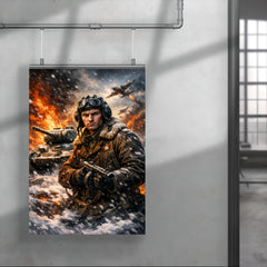 Dmitry Lavrinenko tank ace in burning snow poster 4