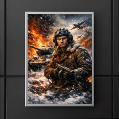 Dmitry Lavrinenko tank ace in burning snow poster 5