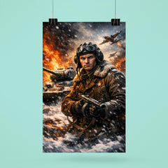 Dmitry Lavrinenko tank ace in burning snow poster 6