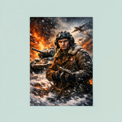Dmitry Lavrinenko tank ace in burning snow poster 8