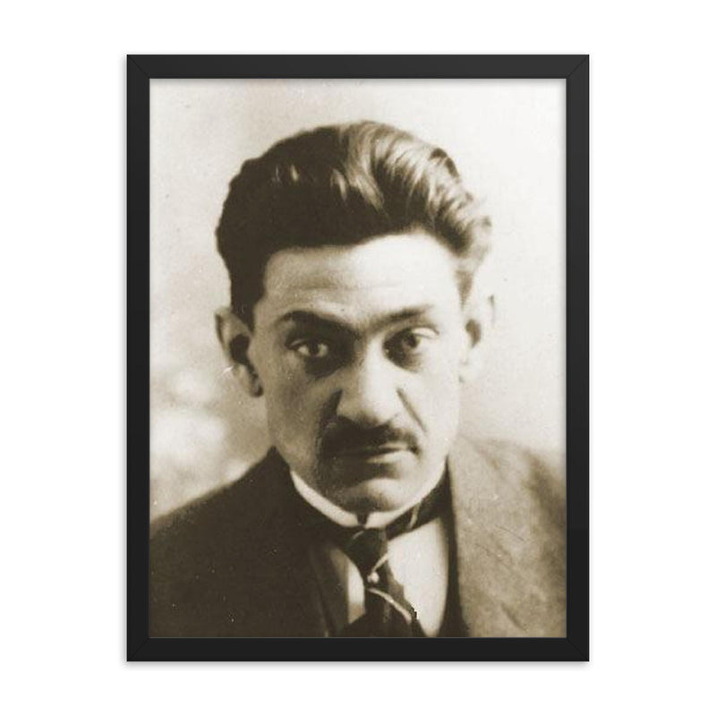 Dmytro Dontsov framed print on a plain backdrop in size 18