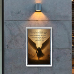Do not be afraid and do not be discouraged - 2 Chronicles 2015 angel design poster 2