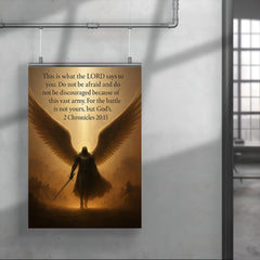 Do not be afraid and do not be discouraged - 2 Chronicles 2015 angel design poster 4