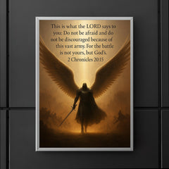 Do not be afraid and do not be discouraged - 2 Chronicles 2015 angel design poster 5