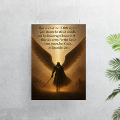 Do not be afraid and do not be discouraged - 2 Chronicles 2015 angel design poster 7