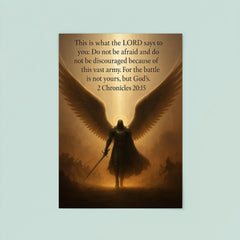 Do not be afraid and do not be discouraged - 2 Chronicles 2015 angel design poster 8