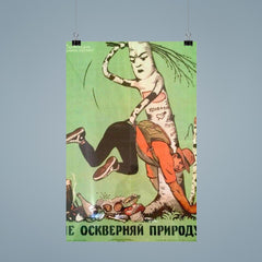 Do Not Desecrate Nature! Soviet Union, 1960s poster 9