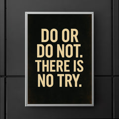 Do or do not There is no try poster 5
