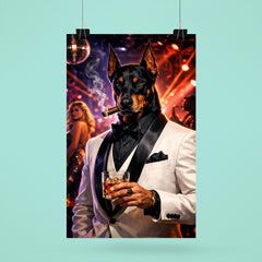 Doberman nightclub impresario in white dinner jacket poster 6