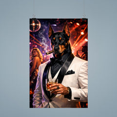 Doberman nightclub impresario in white dinner jacket poster 9