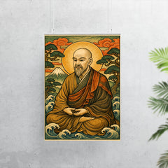 Dogen Kigen ancient Japanese style art poster 7