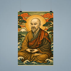 Dogen Kigen ancient Japanese style art poster 9