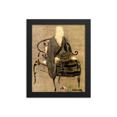 Dogen Kigen framed print on a plain backdrop in size 8"x10".