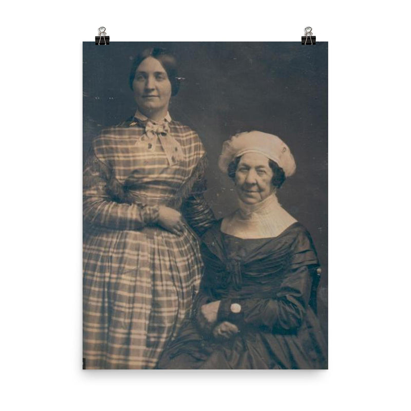 Dolley Madison Daguerreotype, 1848 poster on a plain backdrop in size 8