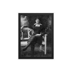 Dolly Shepherd framed print on a plain backdrop in size 12"x16".