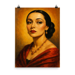 Dolores del Rio poster on a plain backdrop in size 8"x10".