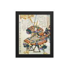 Dom Justo Takayama framed print on a plain backdrop in size 8"x10".