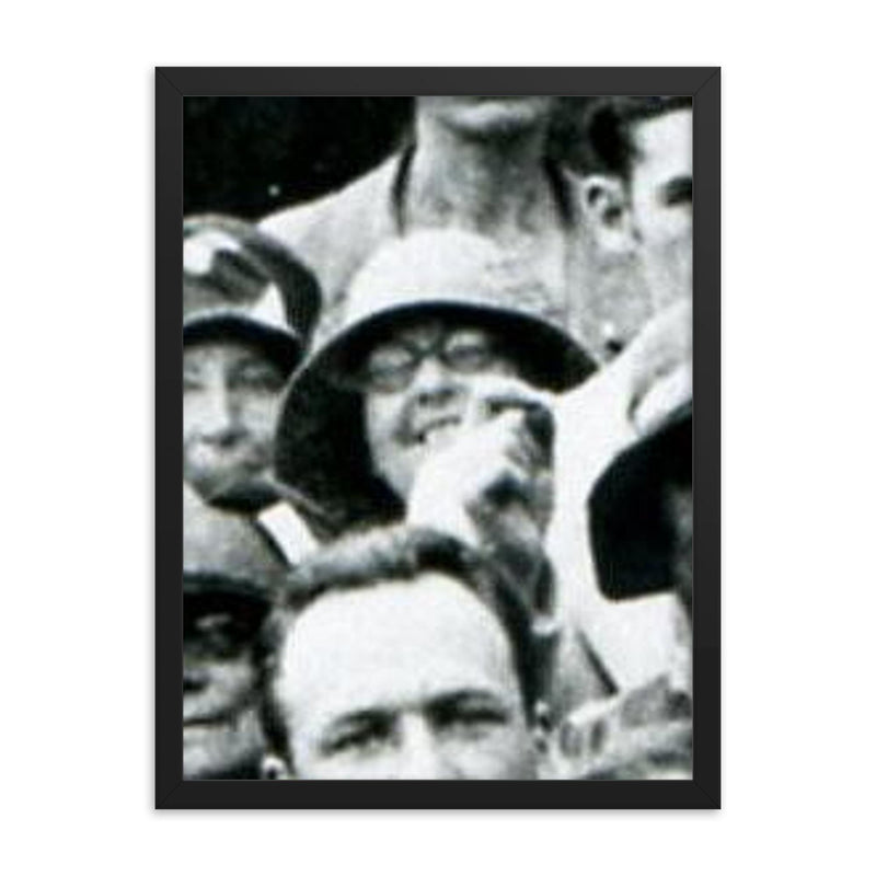 Dominica Legge framed print on a plain backdrop in size 18