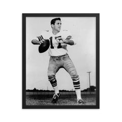 Don Meredith framed print on a plain backdrop in size 16"x20".