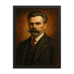 Donatas Malinauskas framed print on a plain backdrop in size 18"x24".