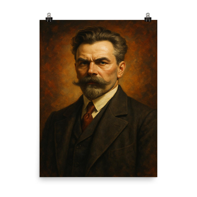 Donatas Malinauskas poster on a plain backdrop in size 8