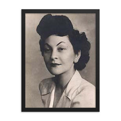 Doria Shafik framed print on a plain backdrop in size 18"x24".