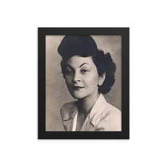 Doria Shafik framed print on a plain backdrop in size 8"x10".