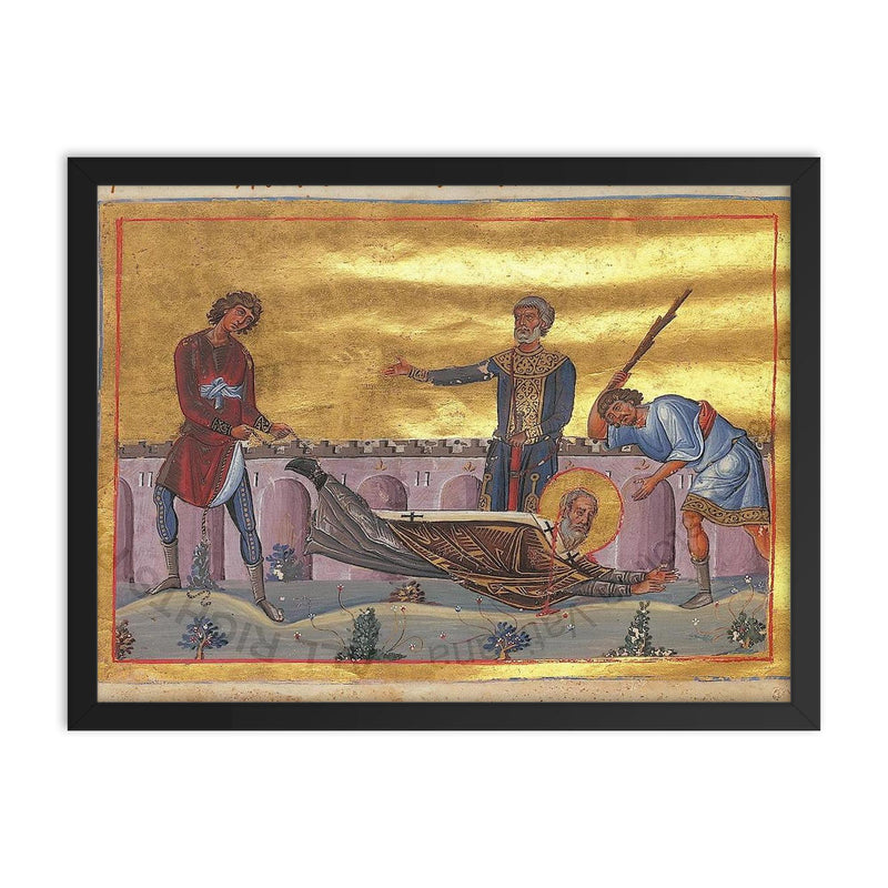 Dorotheus of Tyre framed print on a plain backdrop in size 18